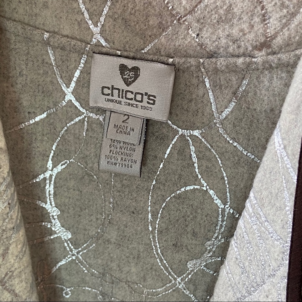 Chico’s Drape Front Open Jacket Reversible - image 6